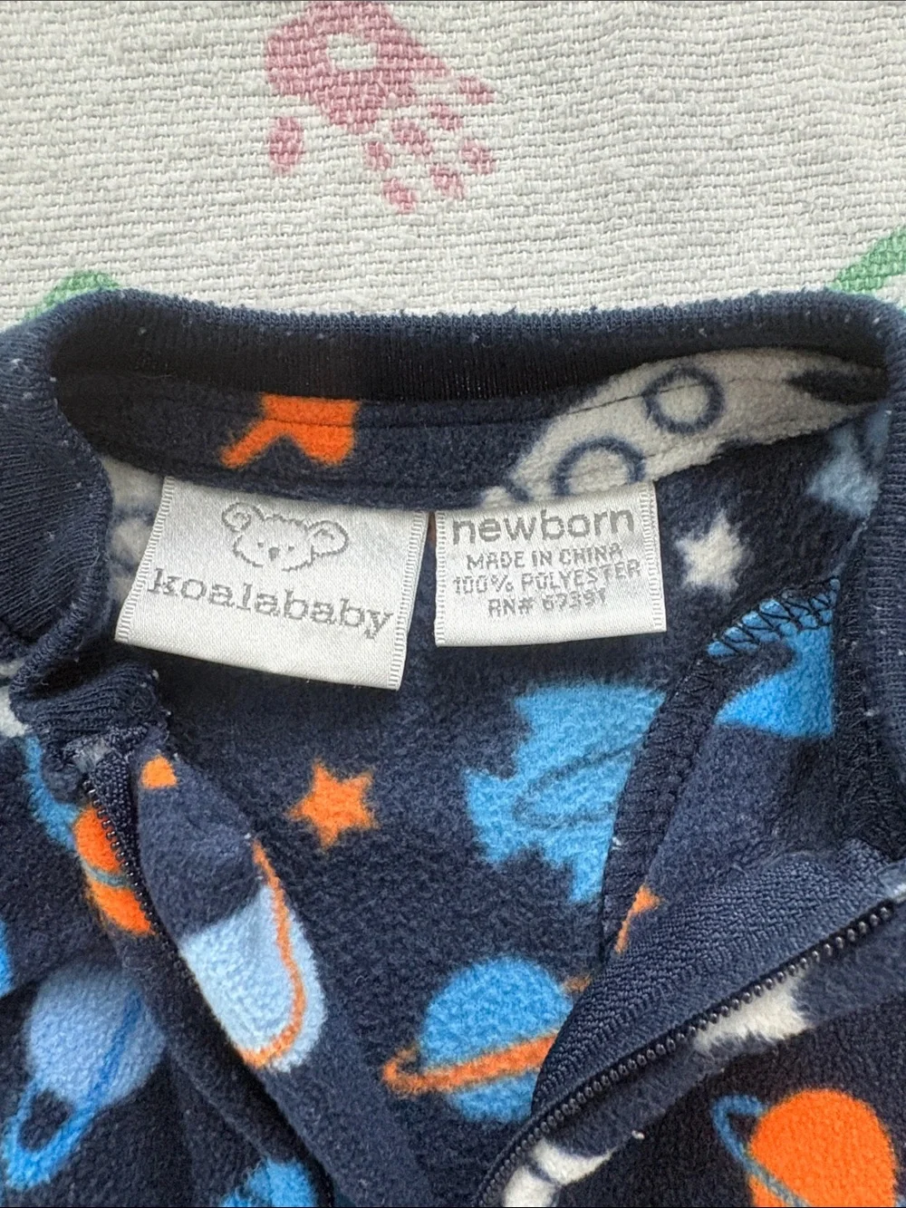 5for25  | Koala Kids Navy Space Fleece Footie Pajamas